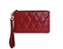 Quilted Wristlet Clutch, front view